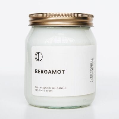 Bergamotte | Klare Kerze im Glas, 300 ml