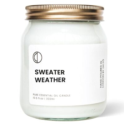 Suéter Weather (Pino + Clavo) | Vela Tarro Transparente 300ml