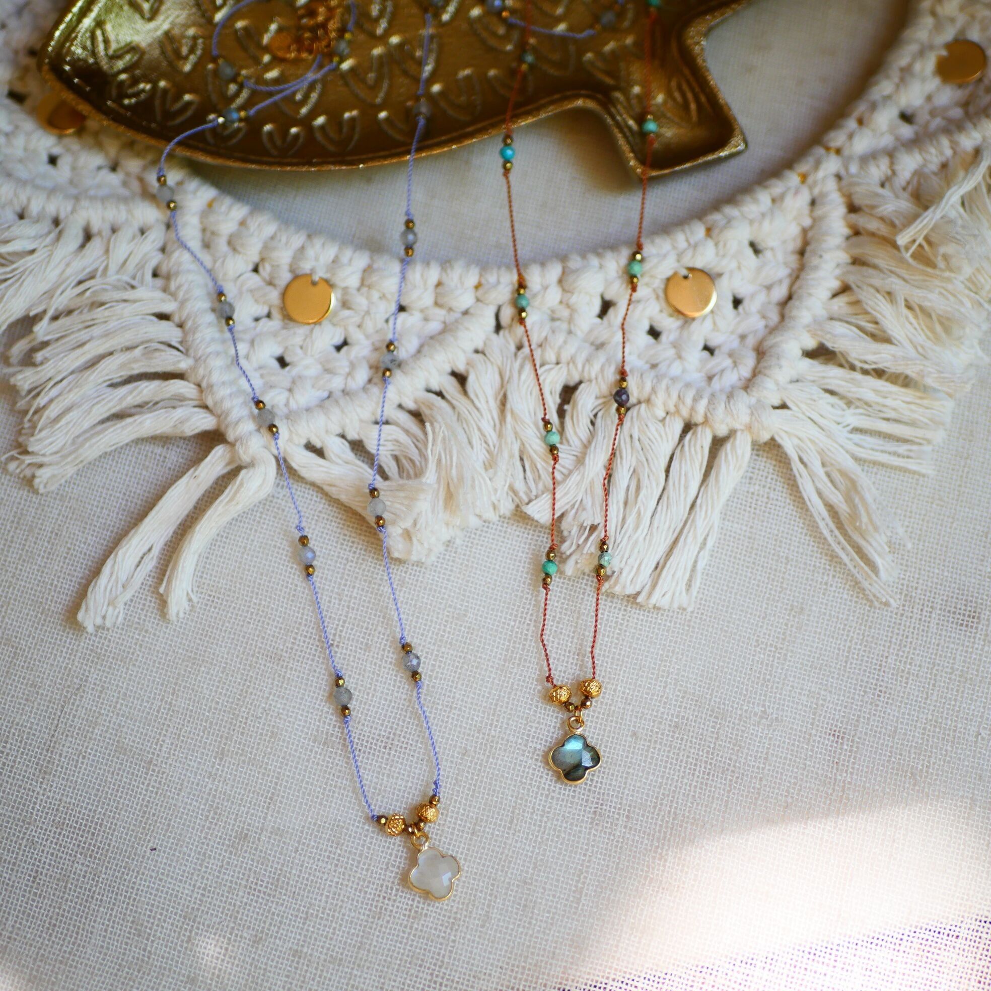 Collana in cordino Ubika con pietre a scelta