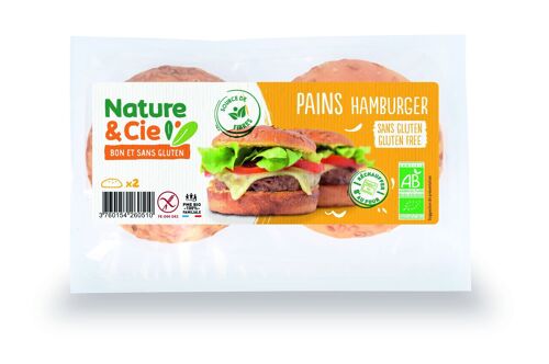 Pains Hamburger bio, sans gluten Nature & Cie