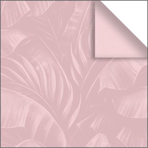 Cadeaupapier - BioKraft – pink jungle – 60cm x 100 meter