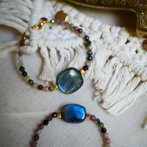 Bracelet Adhikar Tourmaline et Labradorite