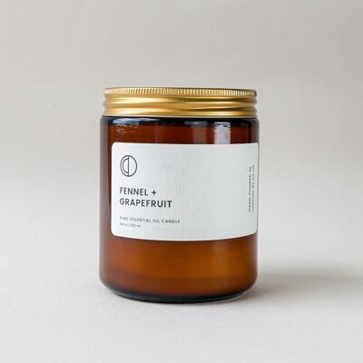Fennel + Grapefruit | Amber Jar Candle