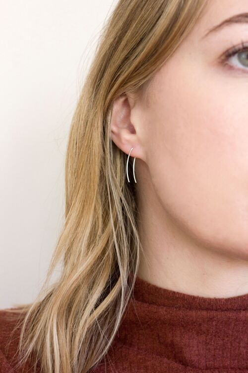 Sterling Silver Ear Thread Earrings