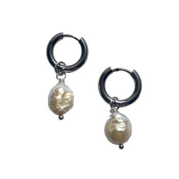 BOUCLES D'OREILLES CRÉOLES PERLES 5