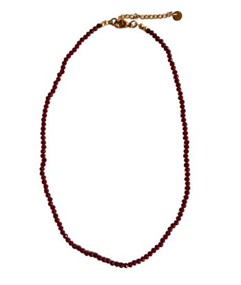 COLLIER SEGESTA EN ROUGE BOURGOGNE 1