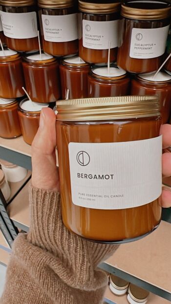 Bergamote | Bougie en pot d'ambre 2