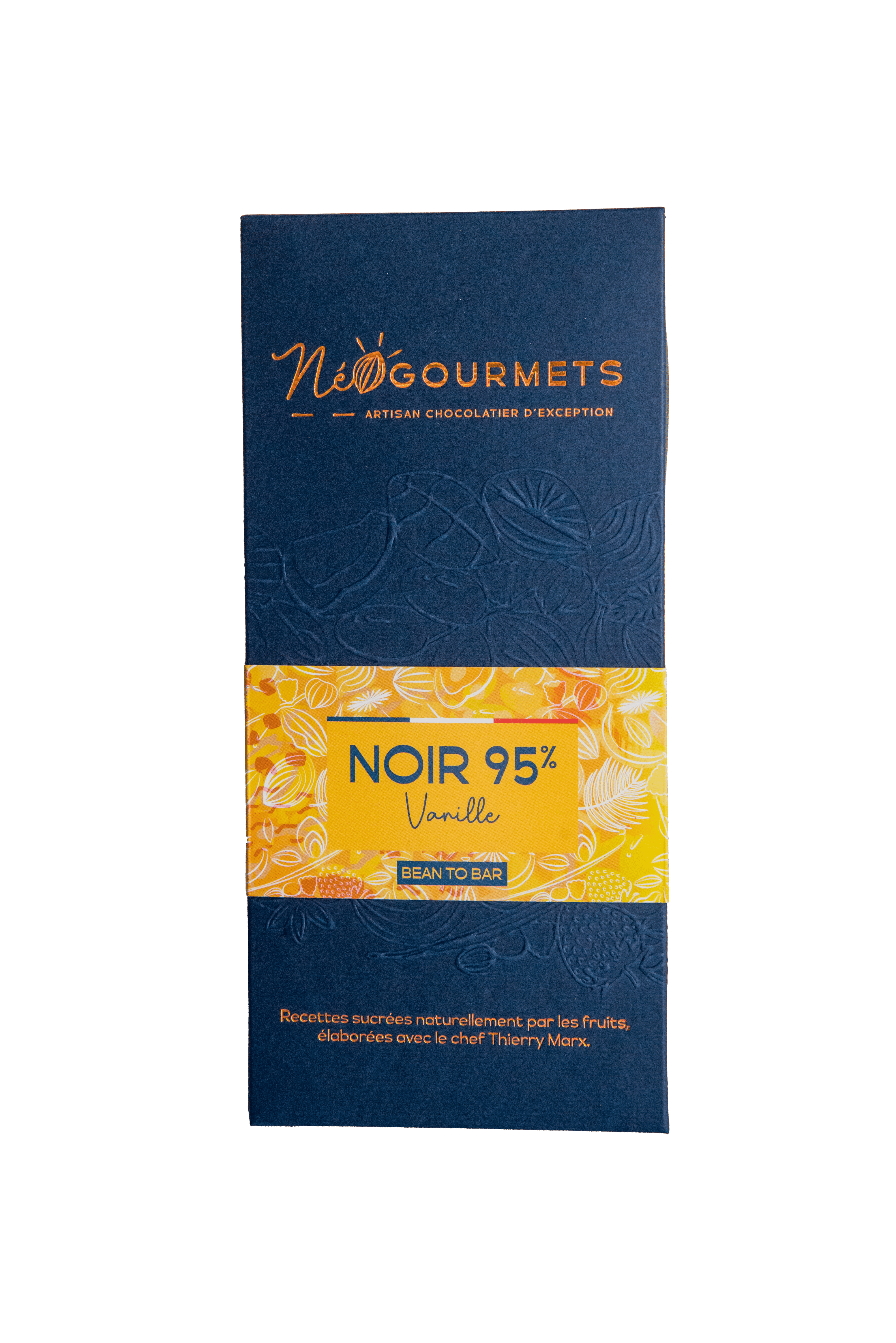 Dark Chocolate Bar 95% Vanilla - Organic, fair trade