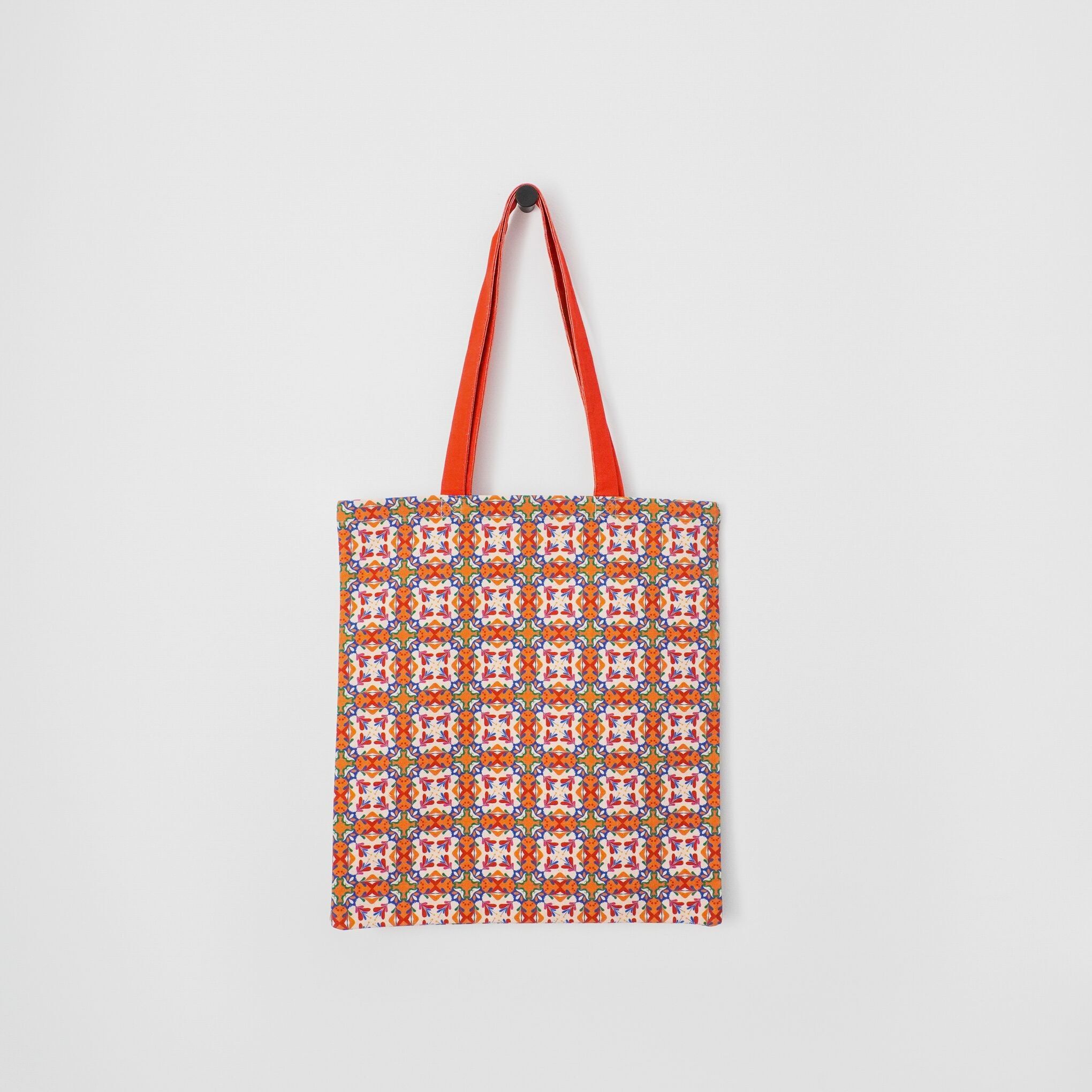 Borsa tote in cotone modello 6 Hydraulic Tiles