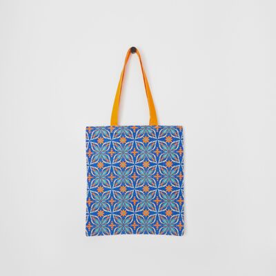 Borsa tote con piastrelle marocchine