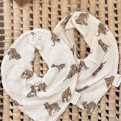 Set de 2 Baberos Bandana Tigre - MAEL