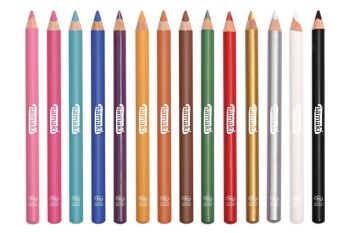 30 crayons de maquillage fins - Assortiment 14 couleurs 2