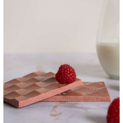 Barra de Chocolate Blanco 33% Frambuesa