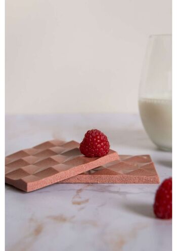 Tablette Chocolat Blanc 33% Framboise