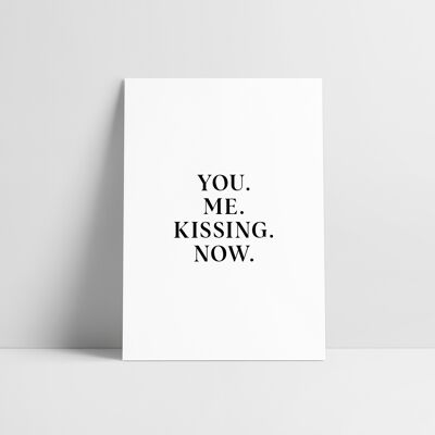 Postkarte: Kissing