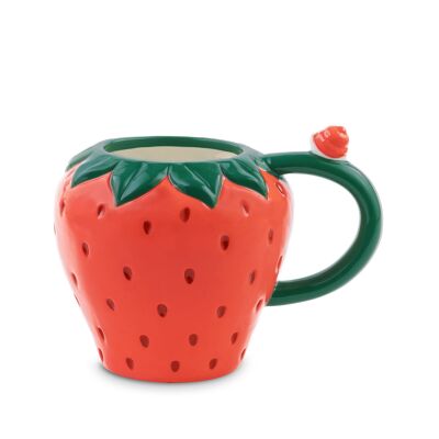 Ceramic Mug, Strawberry