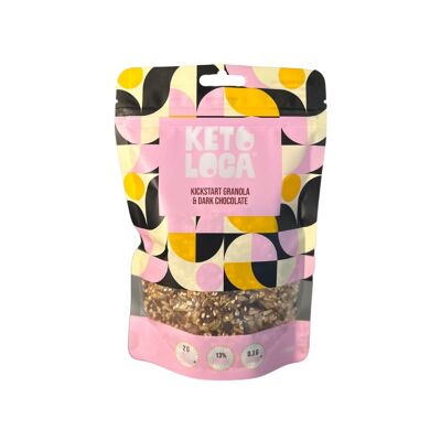 Kickstart Granola e gocce di cioccolato fondente belga al 20% 250 g