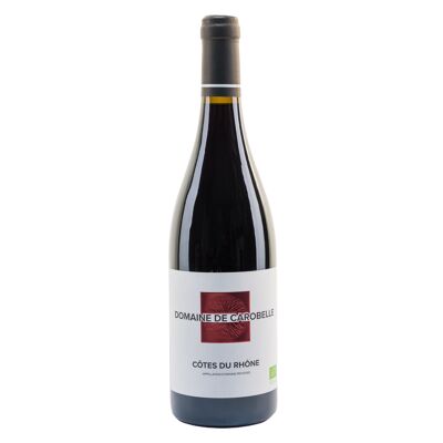 Vino tinto ecológico - Côtes du Rhône - Domaine de Carobelle 2021