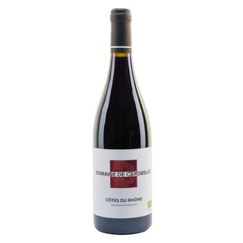Vin rouge biologique - Côtes du Rhône - Domaine de Carobelle 2021