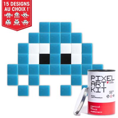 Piccolo alieno(i) azzurro - Kit artistico di Pixel Corner