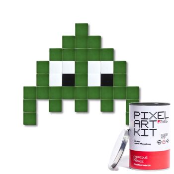 Little Alien(s) Vert Foncé - Art Kit by Pixel Corner 1