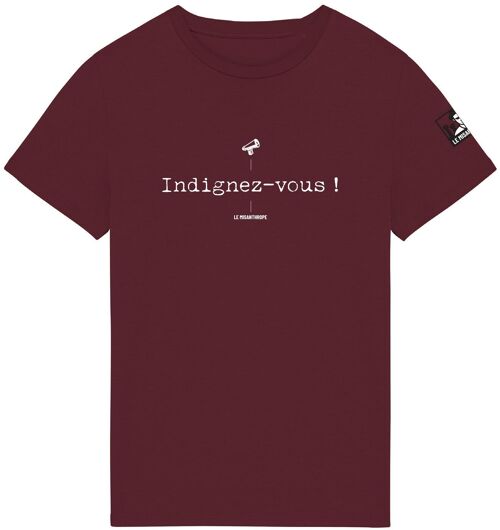 T-shirt Bio militant "Indignez-vous"