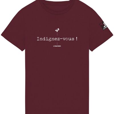 T-shirt attivista biologica “Indigni te stesso”