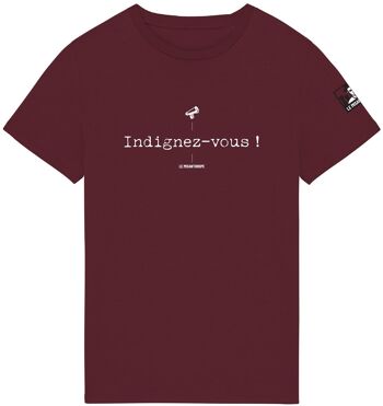 T-shirt Bio militant "Indignez-vous" 1