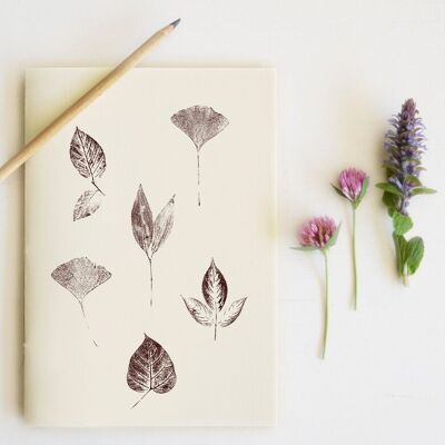 Cuaderno hecho a mano “Los grandes árboles” • Colección Empreintes • A5