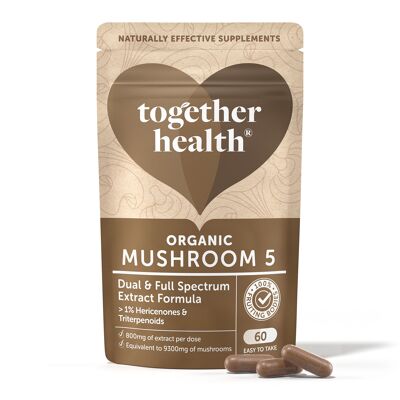 Mushroom 5 Blend – 9300mg – High Strength – 60 Capsules