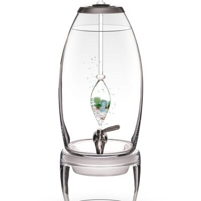 VitaJuwel Grande FOREVER YOUNG | Water dispenser with aquamarine, aventurine, smoky quartz & rock crystal