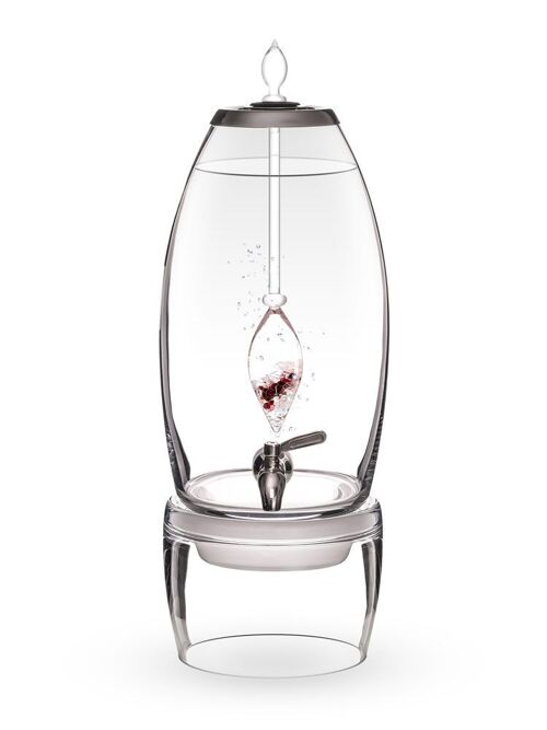 VitaJuwel Grande LOVE | Water dispenser with rose quartz, garnet & rock crystal