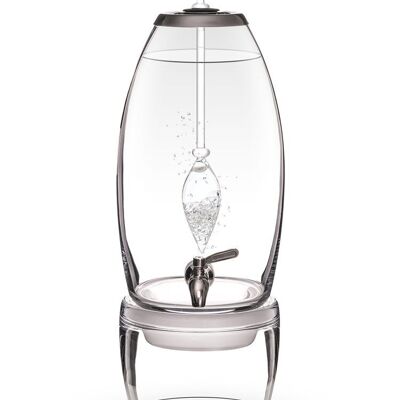 VitaJuwel Grande DIAMONDS | Water dispenser with real diamond chips (4 ct.) & Rock Crystal