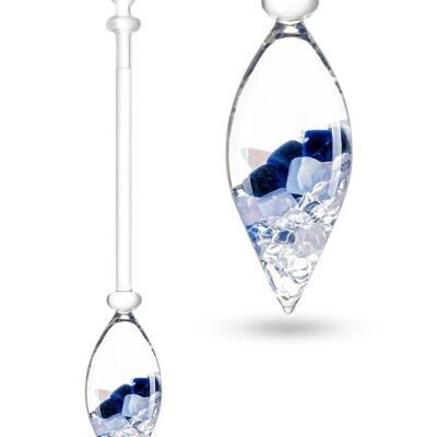 VitaJuwel BALANCE gemstone vial with sodalite, chalcedony & rock crystal