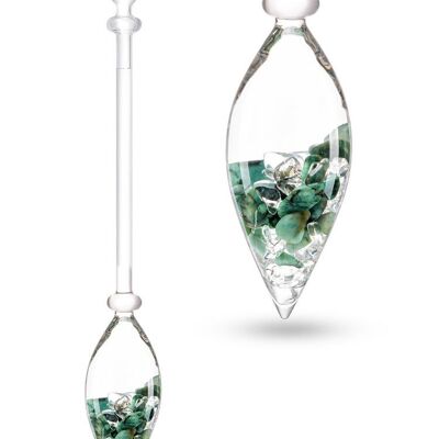 VitaJuwel VITALITY gemstone vial with emerald & rock crystal