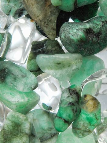 Fiole de pierres précieuses VitaJuwel VITALITY avec émeraude et cristal de roche 4