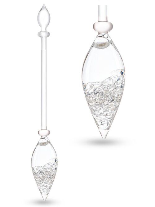 VitaJuwel DIAMONDS gemstone vial with real diamond chips (4 ct.) & Rock Crystal