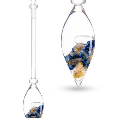 VitaJuwel INSPIRATION gemstone vial with lapis lazuli & rutile quartz