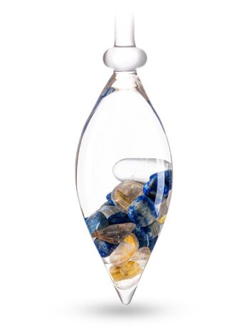 Fiole de pierres précieuses VitaJuwel INSPIRATION avec lapis-lazuli et quartz rutile 2