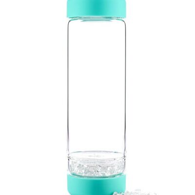 inu!CRYSTAL | The water bottle with rock crystal for individualists (ocean blue)