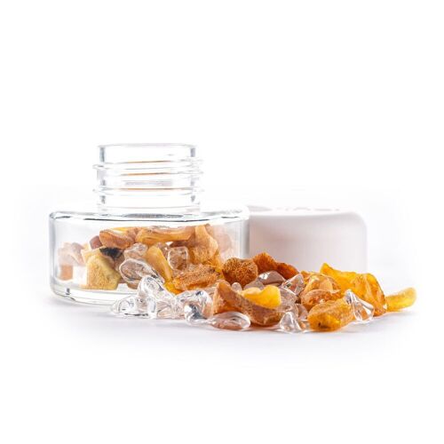 VitaJuwel Crystal Jar AMBER | Wassersteine (Bernstein & Bergkristall)