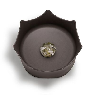 VitaJuwel CrownJuwel | Feeding bowl with gemstones for dogs and cats (lava black)