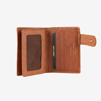 Portefeuille en cuir naturel pour homme, couleur cuir, série ANTIC-NAPPA/LEATHER. 8x10.5 cm 2