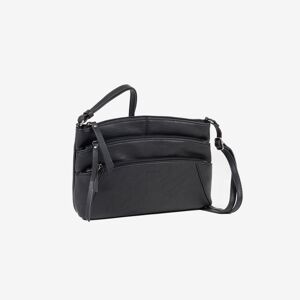Petit sac bandoulière pour femme, noir, série minibags Emerald. 25.5x16x06cm