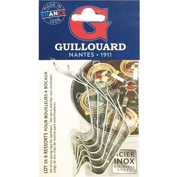 6 Ressorts de maintien des bocaux - Petit modèle - Inox - Sur Carte | GUILLOUARD 2