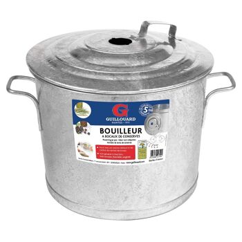 Bouilleur 5 Bocaux 23L - Galvanisé à Chaud - Avec colonne intérieure et 6 ressorts | GUILLOUARD 2