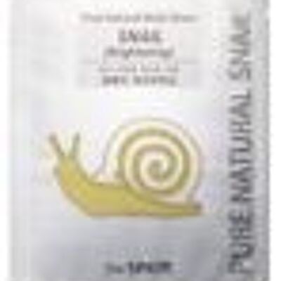 Feuille de masque naturel pur (éclaircissant d’escargot)/ Mascarilla de Caracol Iluminadora_20ml_2022