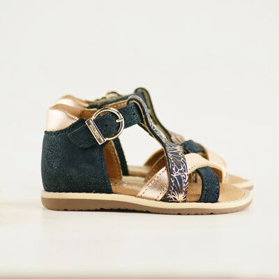 BABY-BULLE NAVY BARFUSSSCHUH aus Leder