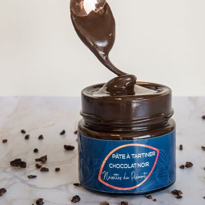 Crema Spalmabile al Cioccolato Fondente e Nocciole Piemonte IGP - 200 grammi