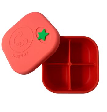 Pick Box Snack - Boîte à collation carrée en silicone à 4 compartiments 6